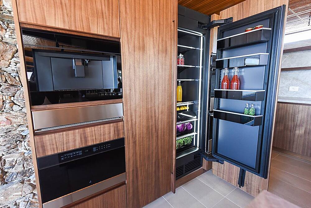 Alt View 30. JennAir - NOIR 1.2 Cu. Ft. Built-in Microwave Drawer - Floating Black Glass.