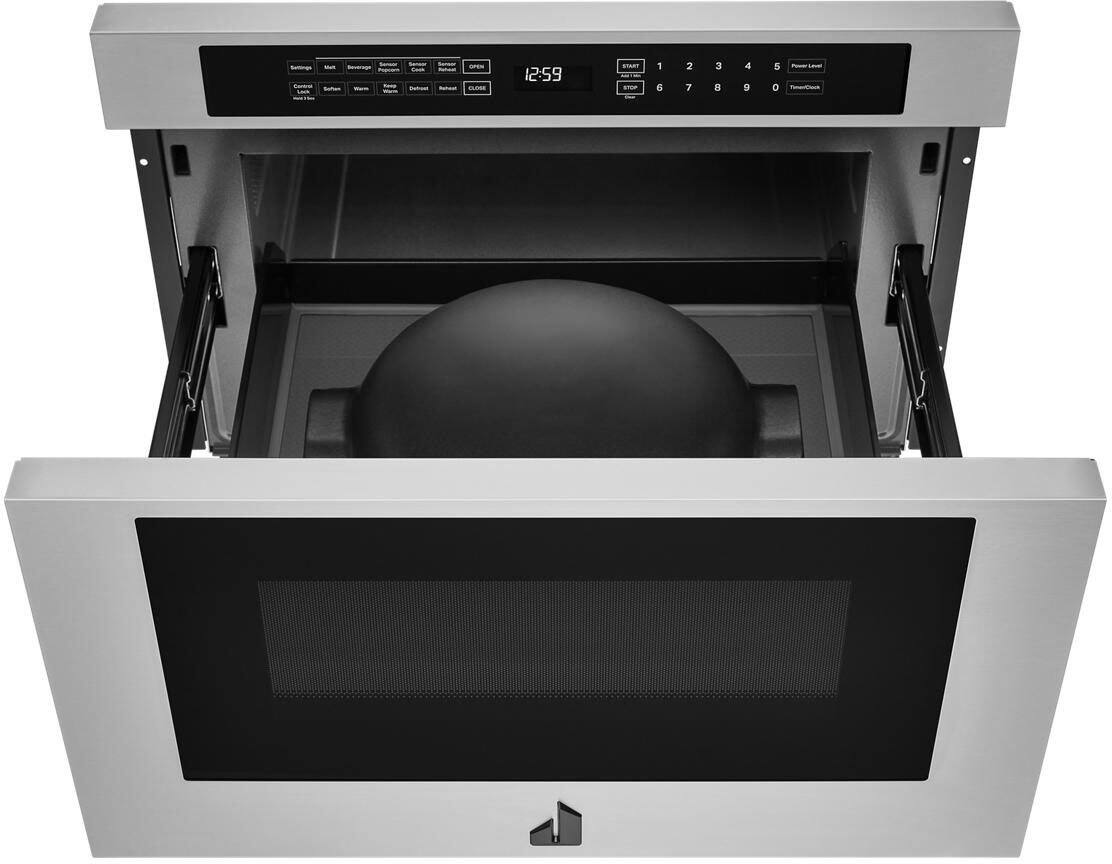 Alt View 11. JennAir - RISE 1.2 Cu. Ft. Built-in Microwave Drawer - Stainless Steel.