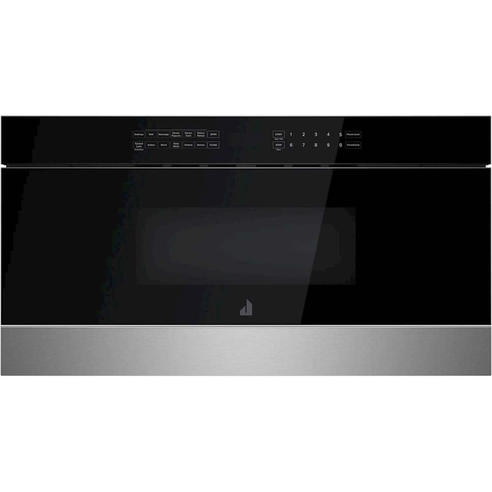 Front. JennAir - NOIR 1.2 Cu. Ft. Built-in Microwave Drawer - Floating Black Glass.