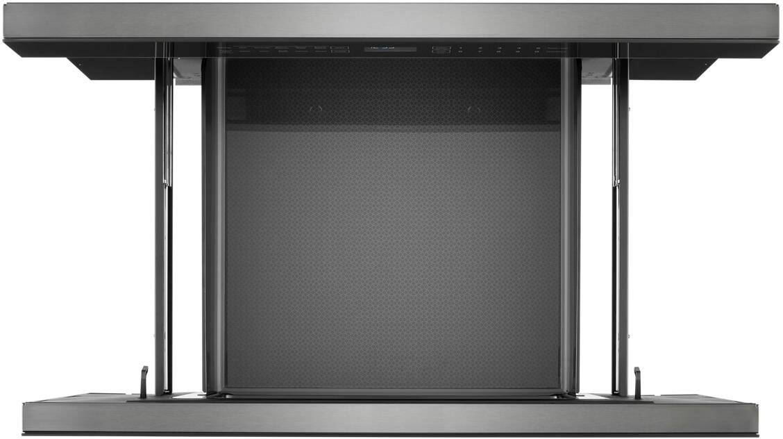 Alt View 1. JennAir - NOIR 1.2 Cu. Ft. Built-in Microwave Drawer - Floating Black Glass.