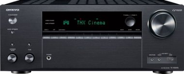 Onkyo TX-NR696 7.2-Ch. with Dolby Atmos 4K Ultra HD HDR Compatible A/V Home Theater Receiver - Black - Front_Zoom