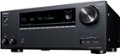 Left. Onkyo - Onkyo TX-NR696 7.2-Ch. with Dolby Atmos 4K Ultra HD HDR Compatible A/V Home Theater Receiver - Black.