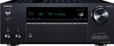 Onkyo - TX 9.2-Ch. with Dolby Atmos 4K Ultra HD HDR Compatible A/V Home Theater Receiver - Black - Front_Zoom