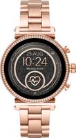 Michael Kors - Access Sofie Heart Rate Smartwatch 41mm Stainless Steel - Rose Gold Stainless Steel - Front_Zoom