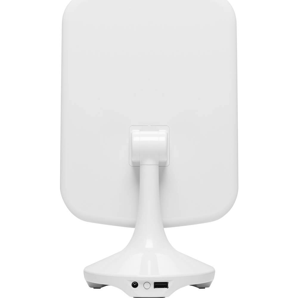 Alt View 12. iHome - 7" x 9" LED Vanity Mirror with Built-in Bluetooth Speaker - White.