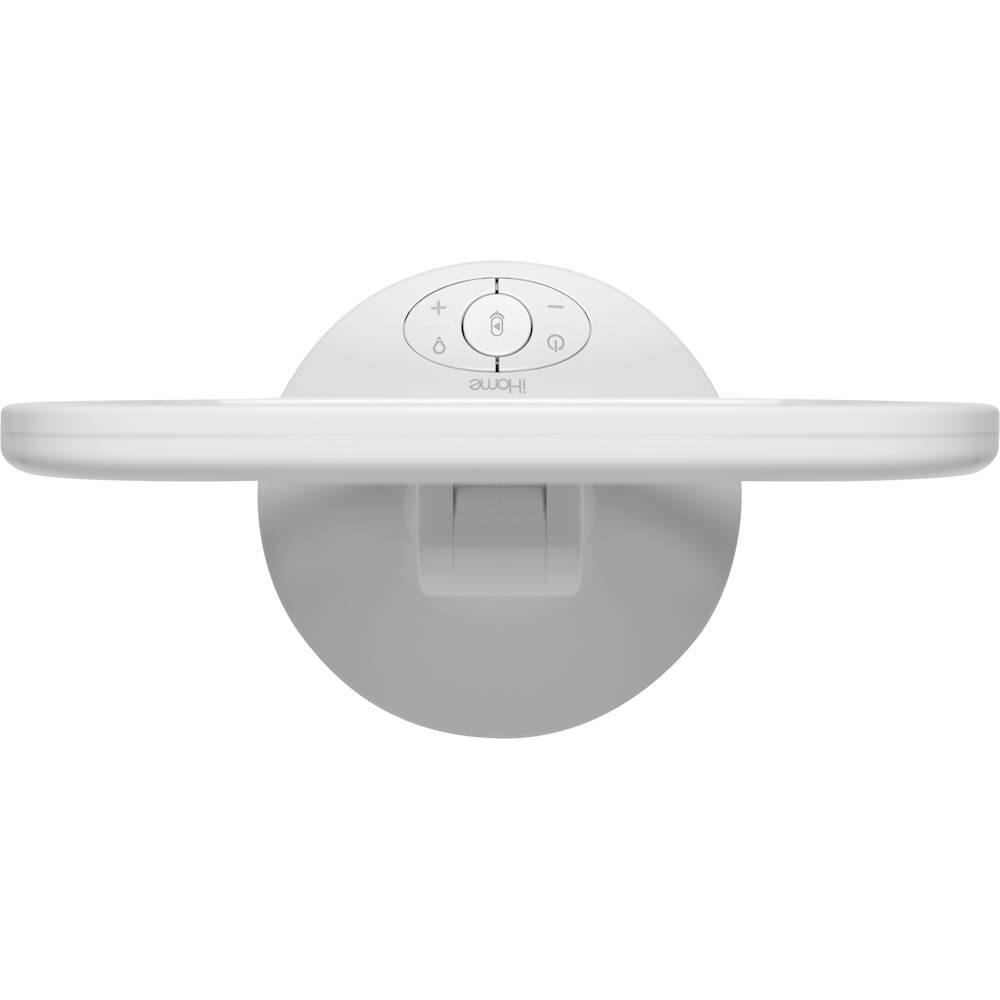 Alt View 15. iHome - 7" x 9" LED Vanity Mirror with Built-in Bluetooth Speaker - White.