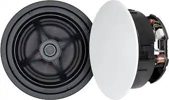 Front. Sonance - MAG8R - Mag Series 8" 2-Way In-Ceiling Speakers (Pair) - Paintable White.
