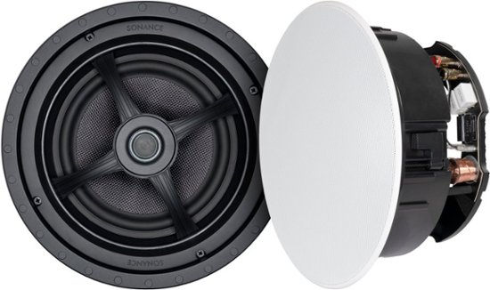 Front. Sonance - MAG8R - Mag Series 8" 2-Way In-Ceiling Speakers (Pair) - Paintable White.