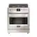 Front. Fulgor Milano - 4.4 Cu. Ft. Self-Cleaning Freestanding Dual Fuel Convection Range - Stainless steel.
