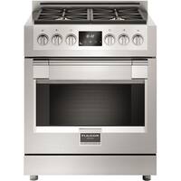 Fulgor Milano - 3.6 Cu. Ft. Freestanding Gas Convection Range - Stainless steel - Front_Zoom