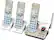 Left. AT&T - AT DL72319 DECT 6.0 Expandable Cordless Phone System with Digital Answering System - White/Champagne.