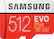 Front. Samsung - EVO Plus 512GB microSDXC UHS-I Memory Card - Red/White.