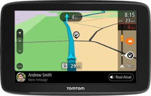 TomTom - GO COMFORT 6" GPS with Built-In Bluetooth, Map and Traffic Updates - Black - Front_Zoom