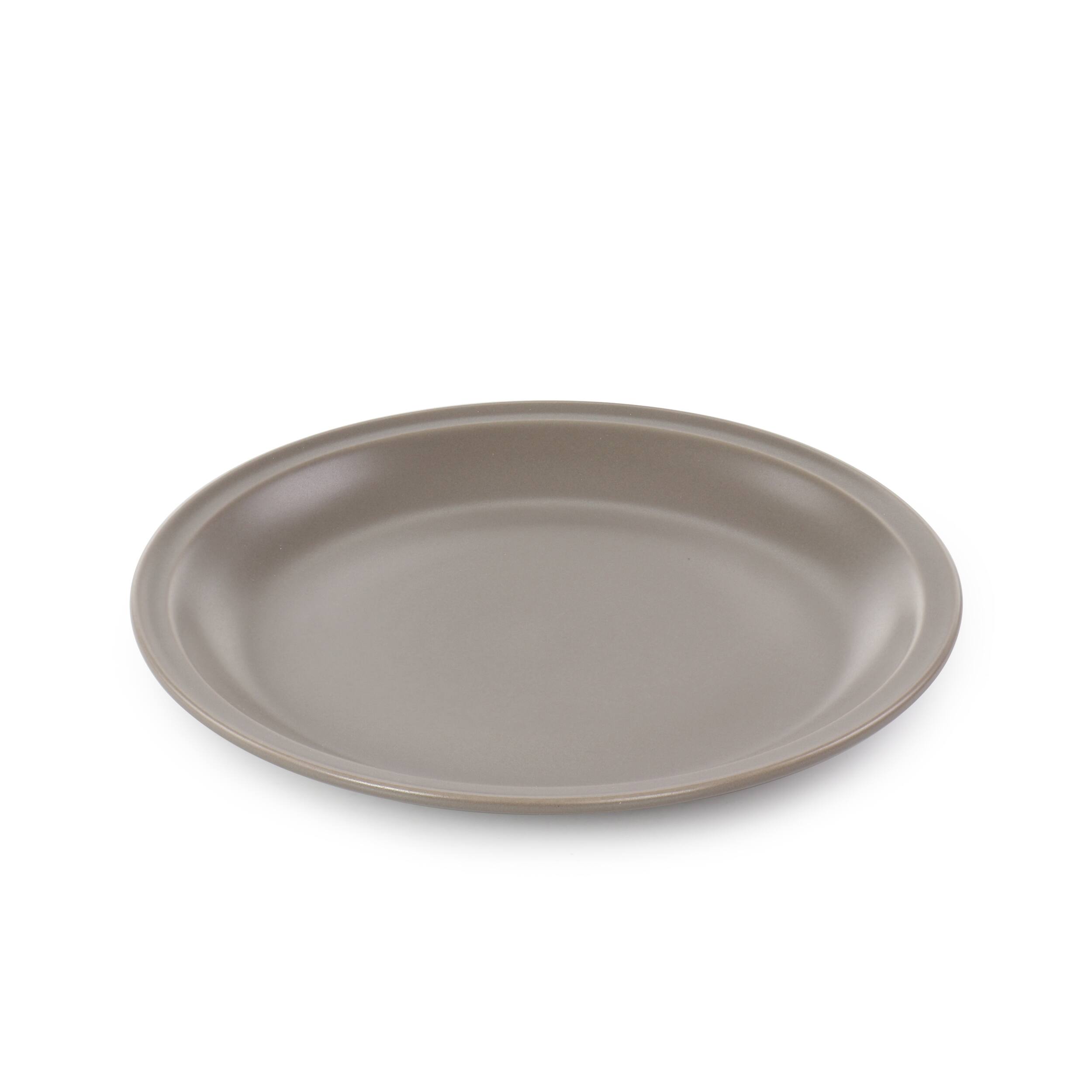 Alt View 3. Gibson - Gibson Home Siam 12 Piece Round Stoneware Dinnerware Set in Warm Grey - Warm Gray.