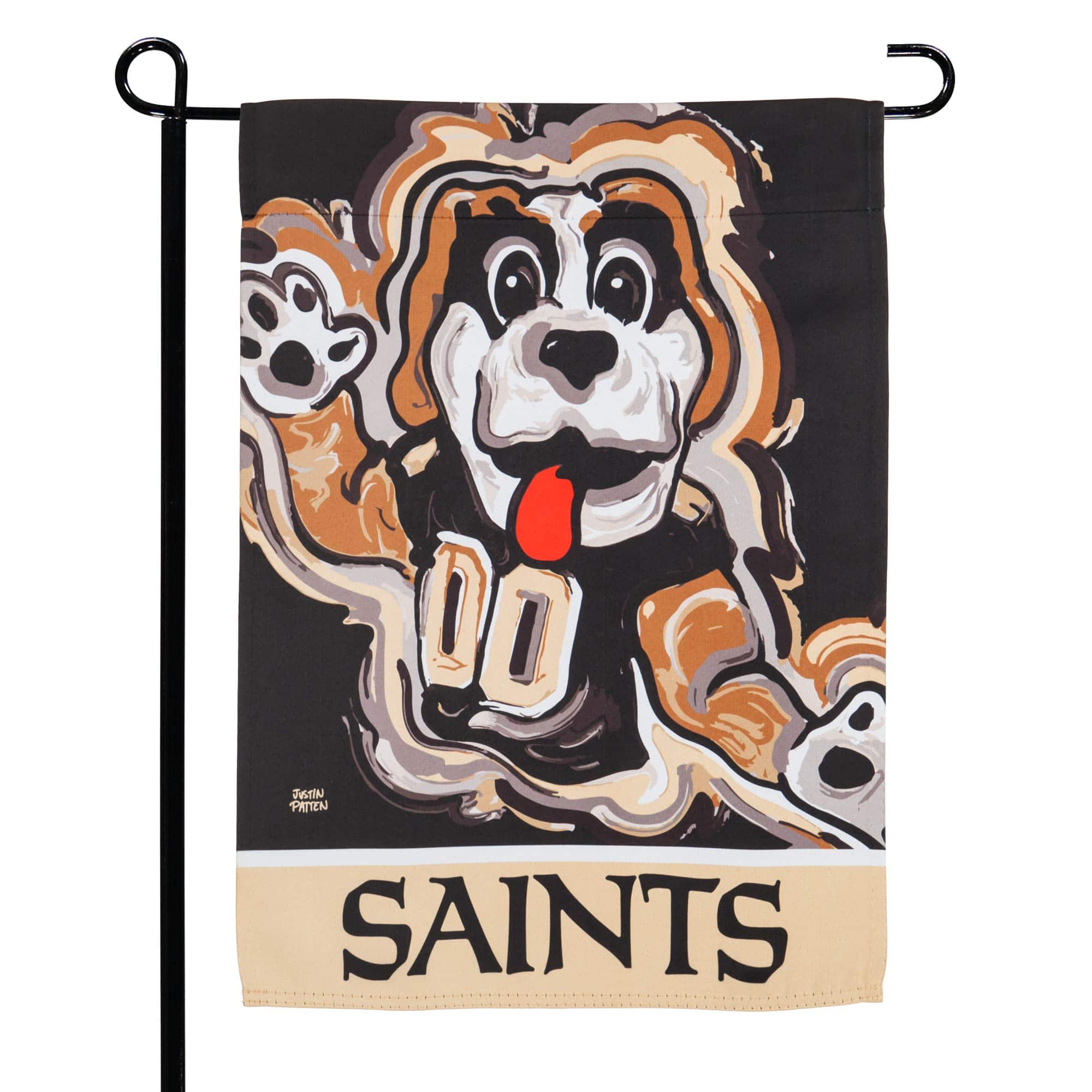Evergreen Enterprises - New Orleans Saints Double-Sided Justin Patten Garden Flag - Multicolor