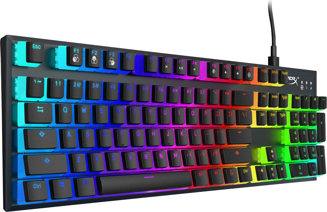 Best Buy: HyperX Alloy FPS RGB Pudding Edition Wired Gaming Kailh Speed Silver Switch Keyboard with RGB Back Lighting HX-KB1SS2A-US