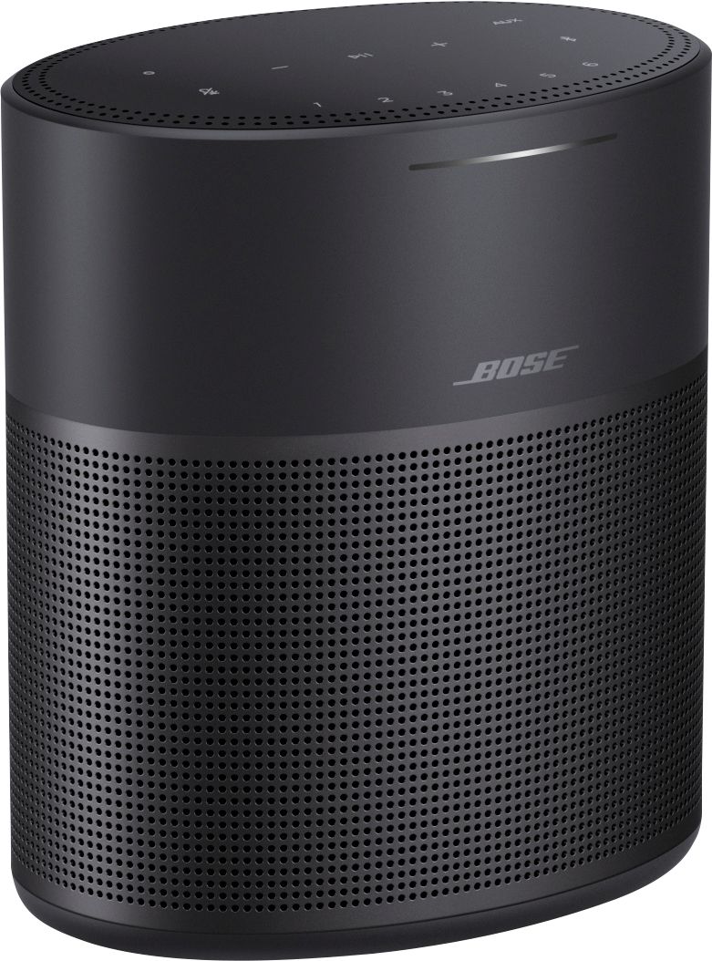 Angle View: Bose - Home Speaker 300 Wireless Smart Speaker with Amazon Alexa and Google Assistant Voice Control - Triple Black