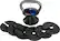 Front. NordicTrack - 40 lb. Adjustable Kettlebell - Black/Silver.