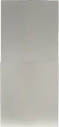 Front. Coyote - Medium Flue Cover for 8'6" to 9'8" Ceilings - Brushed Stainless Steel.