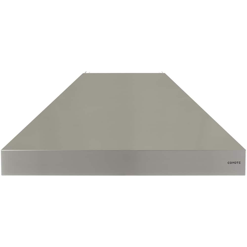 Front. Coyote - 36" Externally Vented Range Hood - Stainless steel.