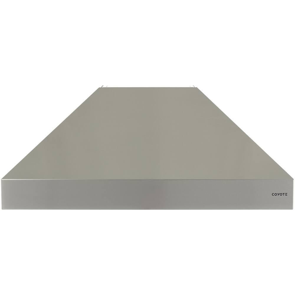 Front. Coyote - 36" Externally Vented Range Hood - Stainless steel.