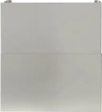 Front. Coyote - Low Flue Cover for 8' to 8'6" Ceilings - Stainless Steel.