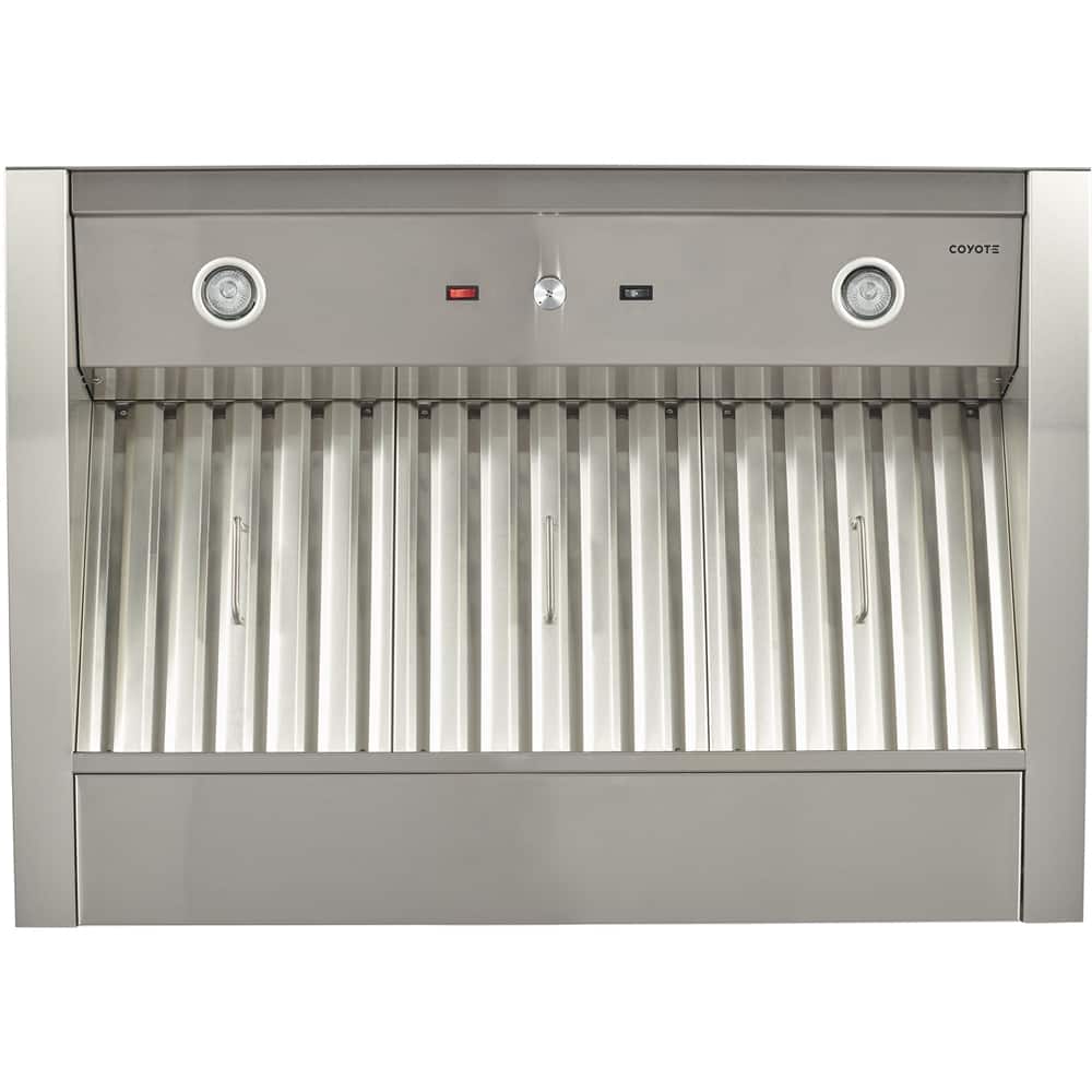 Coyote - 40 inches - Externally Vented - Under cabinet Range Hood - Stainless Steel - Front_Zoom