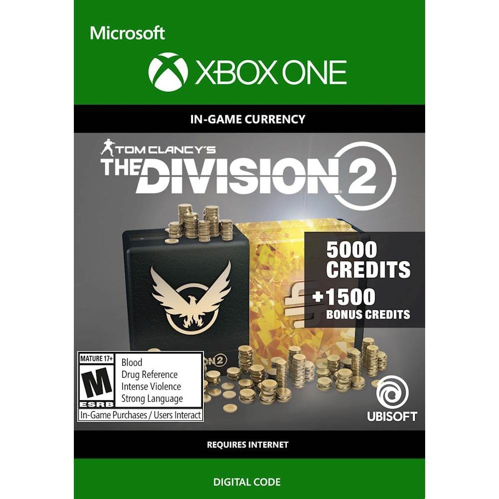 Front. Ubisoft - Tom Clancy's The Division 2 6,500 Premium Credits.