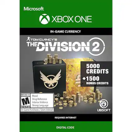 Front. Ubisoft - Tom Clancy's The Division 2 6,500 Premium Credits.