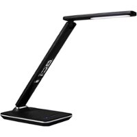 OttLite - Wellness Series Renew LED Desk Lamp with USB Port - Black - Angle_Zoom
