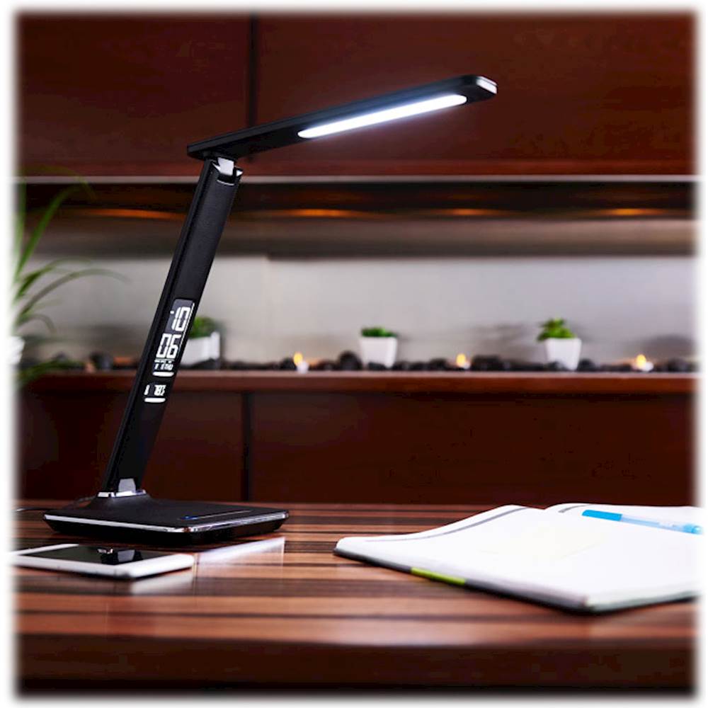 OttLite Wellness Series Pivot LED Desk Lamp with Dual Shades, Touch  Activated Controls, Gradual Dimmer, for Working, Crafting, Sewing,  Studying, White 