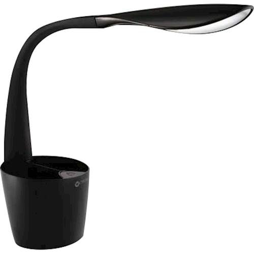 OttLite - LED Desk Space Organizer Lamp with USB Port - Black High Gloss