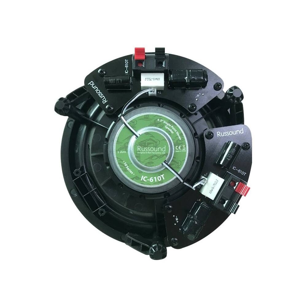 Back. Russound - 6-1/2" Passive 2-Way In-Ceiling Speaker (Each) - Black.