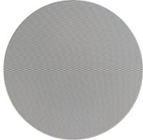 8'' Magnetic Edgeless Round Grille for Select Russound IC Series 8" Speakers - Silver - Front_Zoom