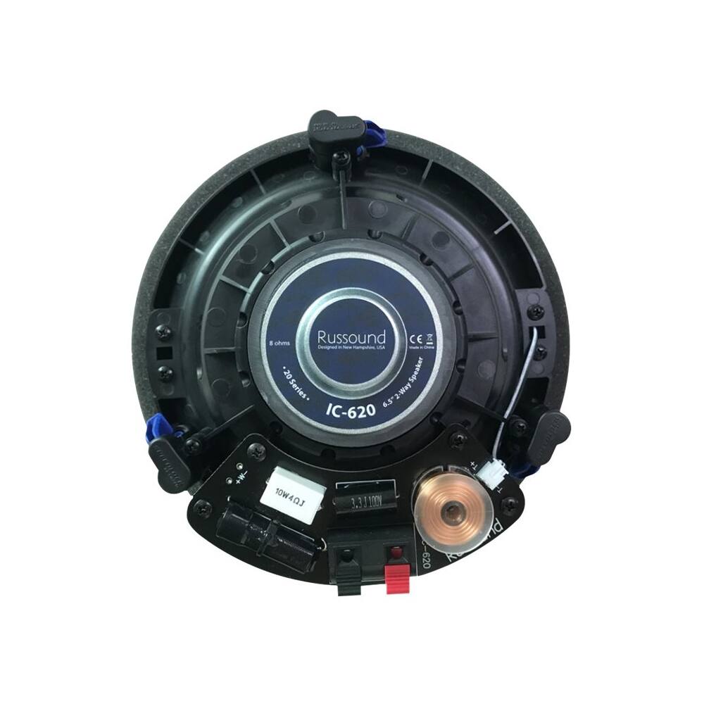 Back. Russound - 6-1/2" Passive 2-Way In-Ceiling Speaker (Each) - Black.