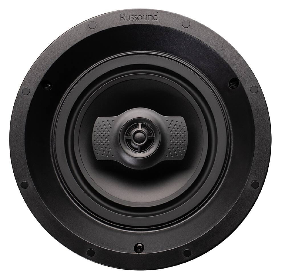 Front. Russound - 6-1/2" Passive 2-Way In-Ceiling Speaker (Each) - Black.