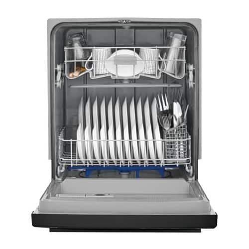 Alt View 12. Frigidaire - Frigidaire 24" Front Control Built-In Dishwasher, 55dba - Black.