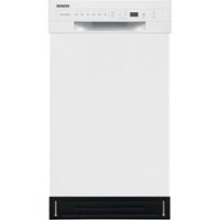 Frigidaire 18" Compact Front Control Built-In Dishwasher with Stainless Steel Tub, 52 dba - White - Front_Zoom