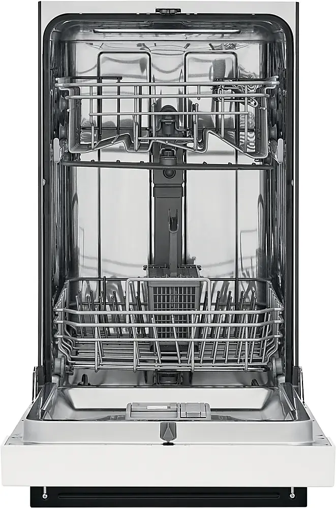 Alt View 13. Frigidaire - Frigidaire 18" Compact Front Control Built-In Dishwasher with Stainless Steel Tub, 52 dba - White.
