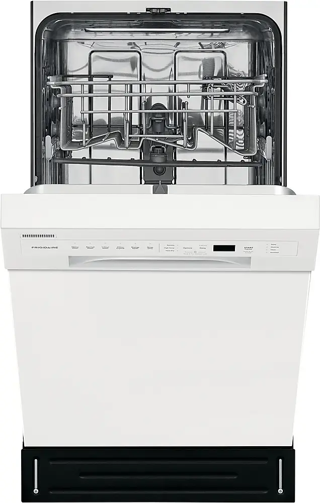 Alt View 14. Frigidaire - Frigidaire 18" Compact Front Control Built-In Dishwasher with Stainless Steel Tub, 52 dba - White.