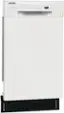 Left. Frigidaire - Frigidaire 18" Compact Front Control Built-In Dishwasher with Stainless Steel Tub, 52 dba - White.