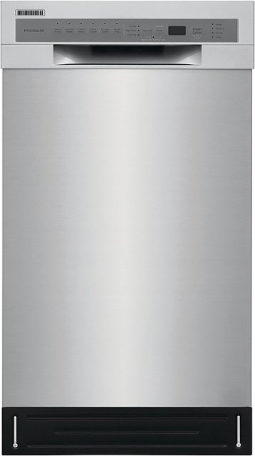 Front Zoom. Frigidaire - 18" Front Control Built-In Dishwasher with Stainless Steel Tub - Stainless steel.