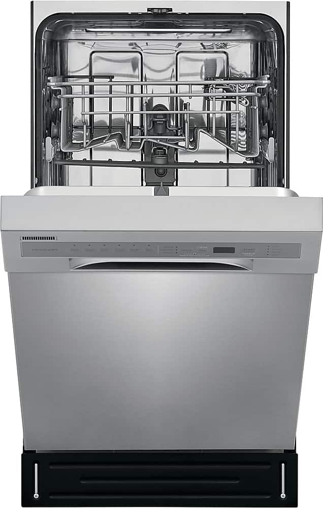 Alt View 16. Frigidaire - Frigidaire 18" Compact Front Control Built-In Dishwasher with Stainless Steel Tub, 52 dba - Stainless Steel.