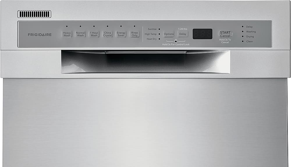 Alt View 17. Frigidaire - Frigidaire 18" Compact Front Control Built-In Dishwasher with Stainless Steel Tub, 52 dba - Stainless Steel.