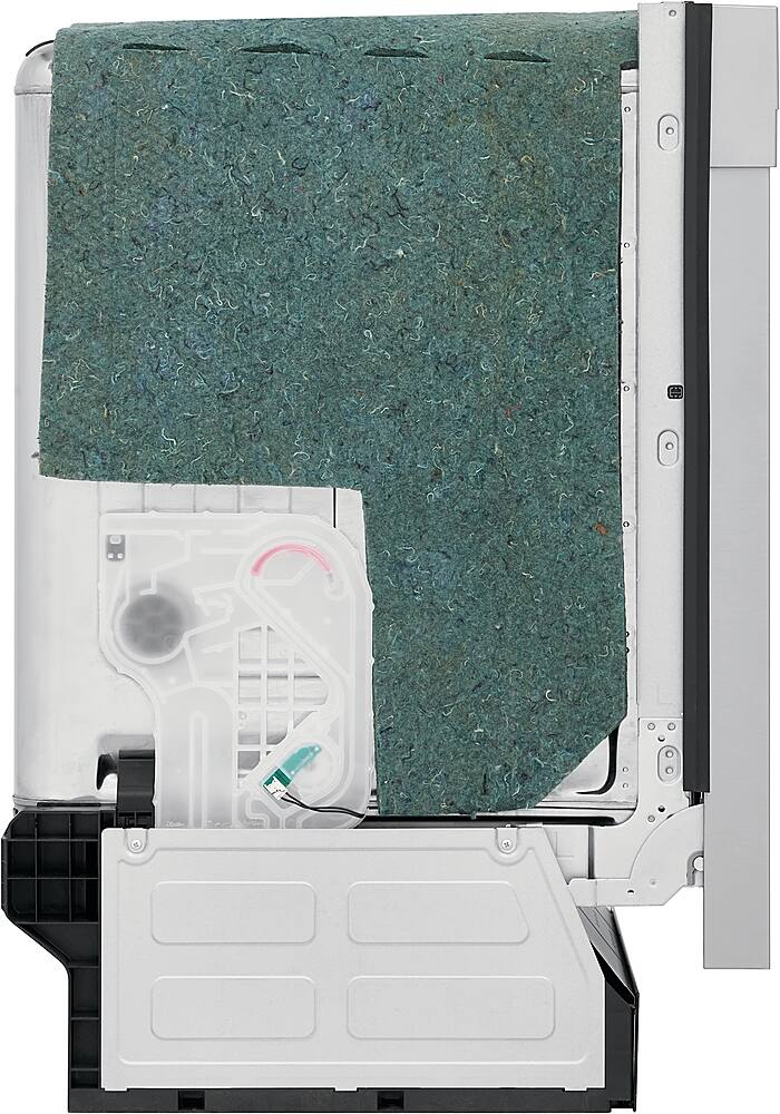 Alt View 18. Frigidaire - Frigidaire 18" Compact Front Control Built-In Dishwasher with Stainless Steel Tub, 52 dba - Stainless Steel.