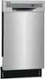 Left. Frigidaire - Frigidaire 18" Compact Front Control Built-In Dishwasher with Stainless Steel Tub, 52 dba - Stainless Steel.
