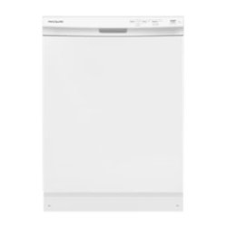 Frigidaire 24" Front Control Built-In Dishwasher, 55dba - White - Front_Zoom