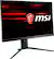 Angle. MSI - Oculux 24.5" LED FHD G-SYNC Monitor - Metallic Black.