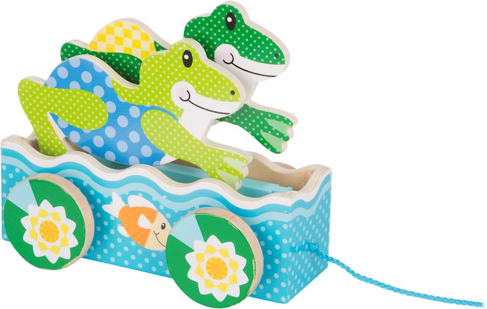 Angle View: Melissa & Doug - First Play Friendly Frogs Pull Toy