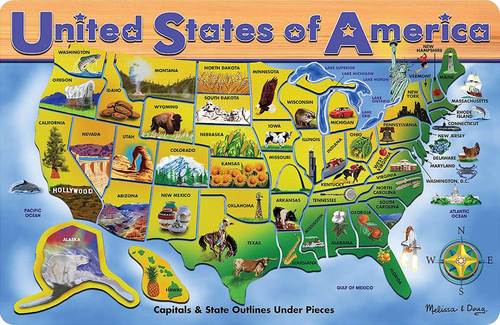Melissa & Doug - United States of America Map Puzzle